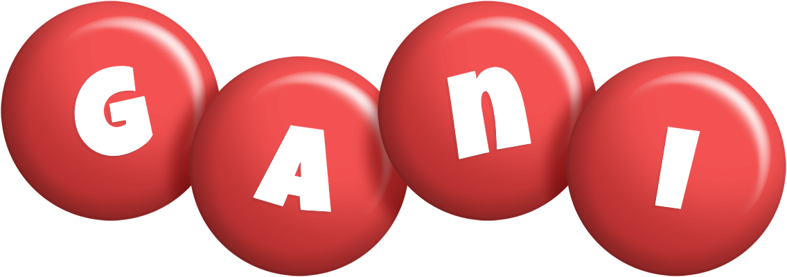 Gani candy-red logo