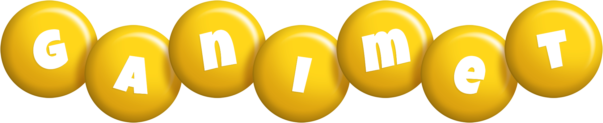 Ganimet candy-yellow logo