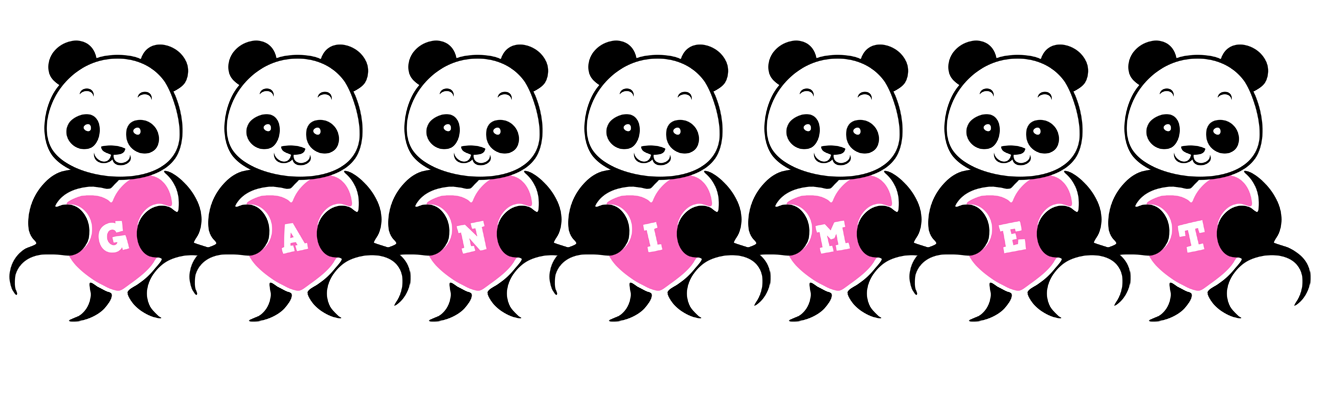 Ganimet love-panda logo