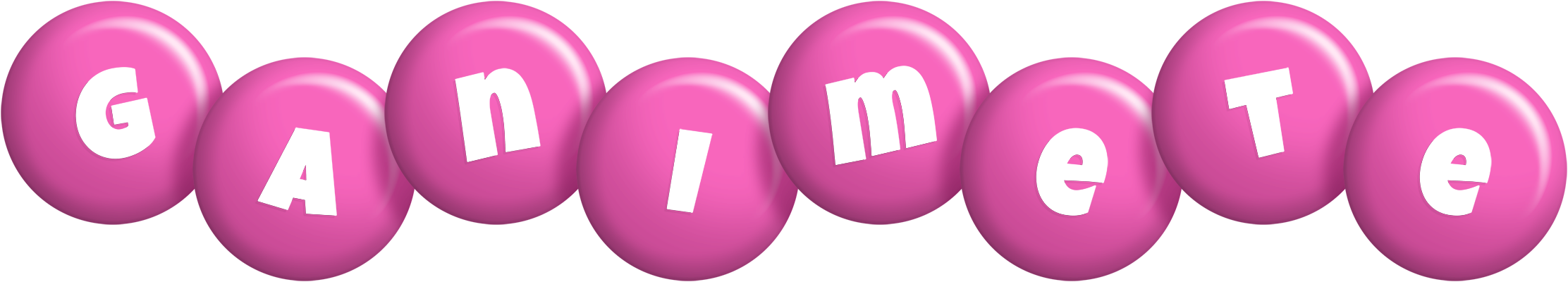 Ganimete candy-pink logo