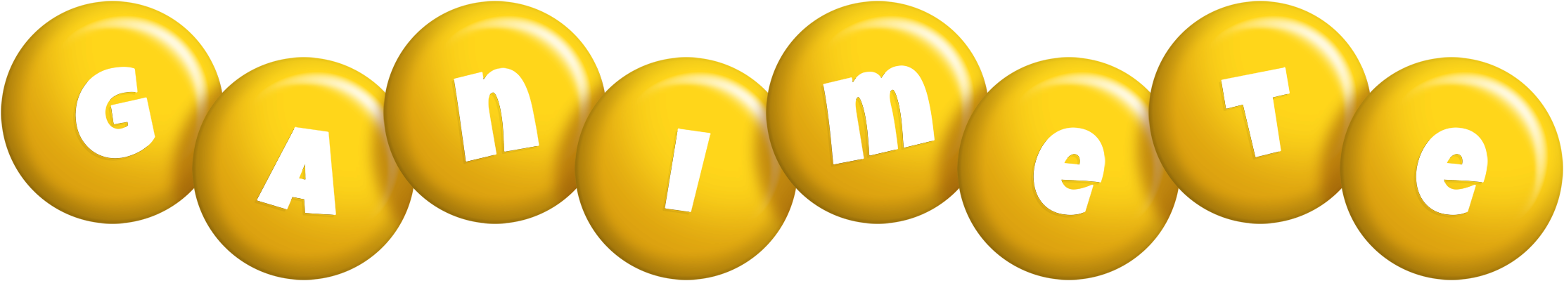 Ganimete candy-yellow logo