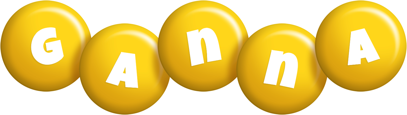 Ganna candy-yellow logo