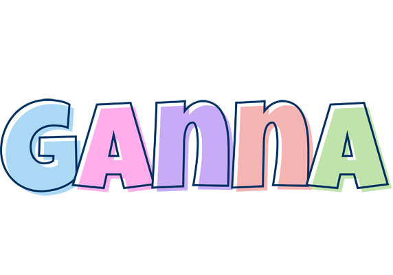 Ganna pastel logo