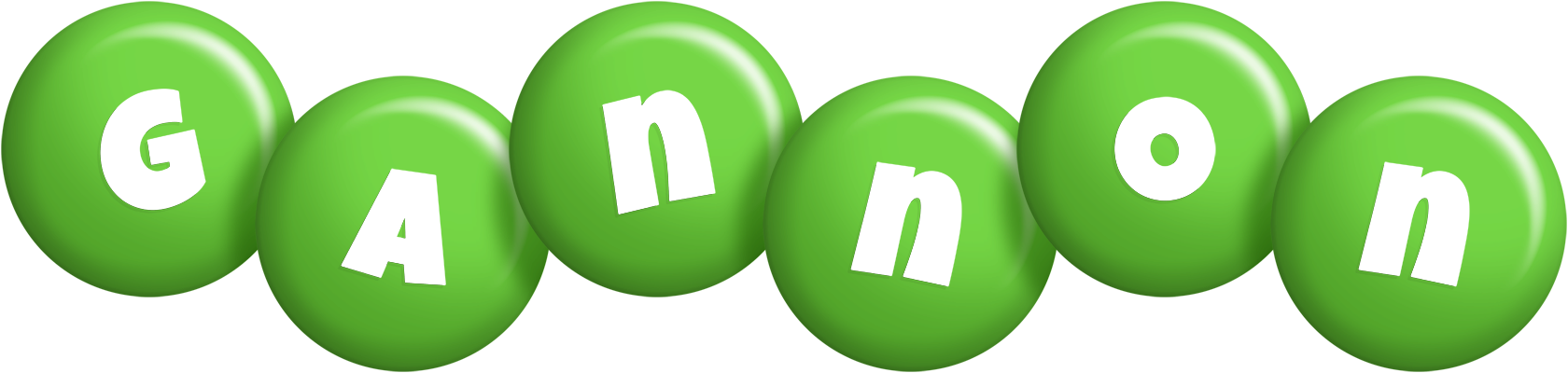 Gannon candy-green logo