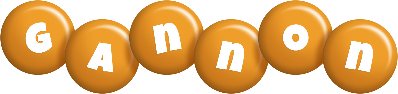 Gannon candy-orange logo