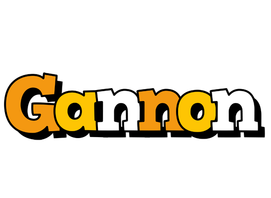 Gannon cartoon logo