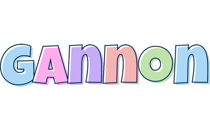Gannon pastel logo