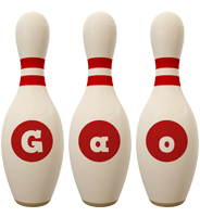 Gao bowling-pin logo