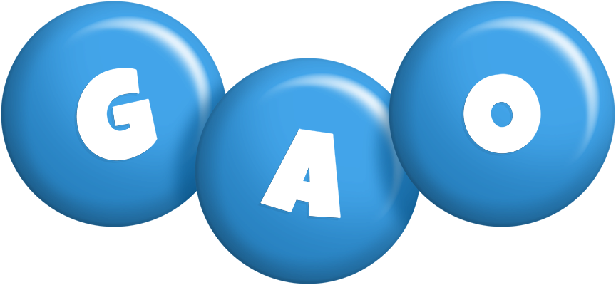 Gao candy-blue logo