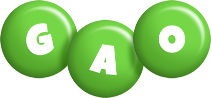 Gao candy-green logo