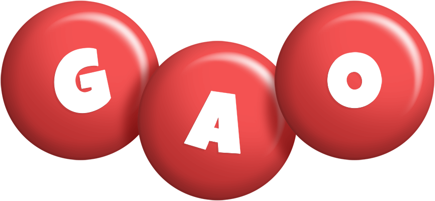 Gao candy-red logo