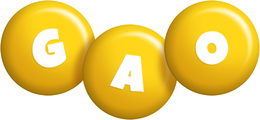 Gao candy-yellow logo