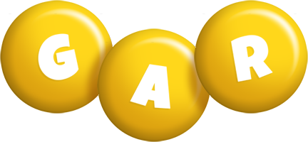 Gar candy-yellow logo