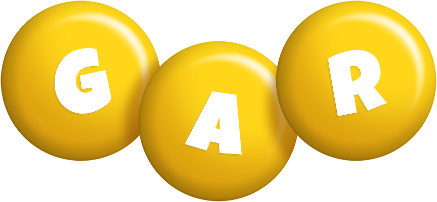 Gar candy-yellow logo