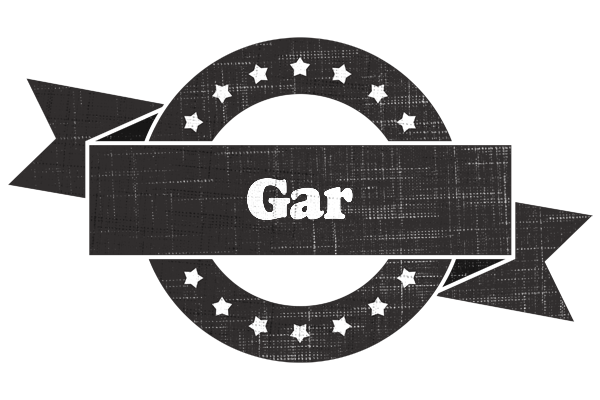 Gar grunge logo