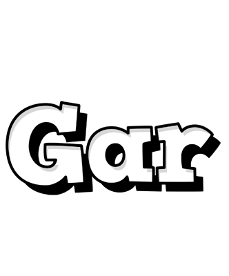Gar snowing logo