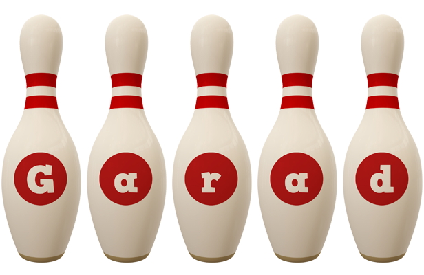 Garad bowling-pin logo
