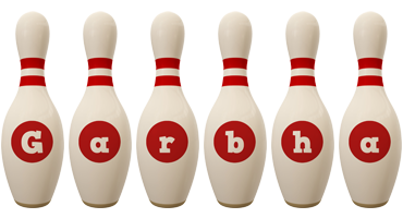 Garbha bowling-pin logo