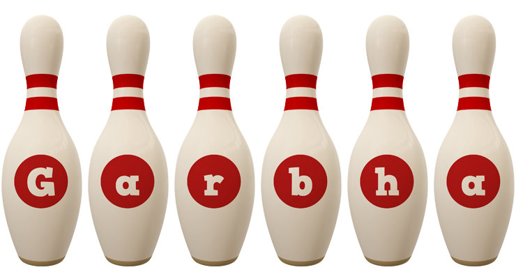 Garbha bowling-pin logo