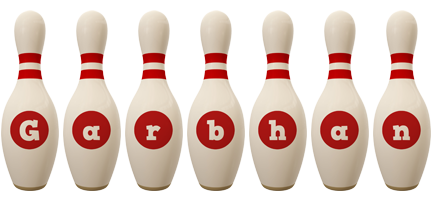 Garbhan bowling-pin logo