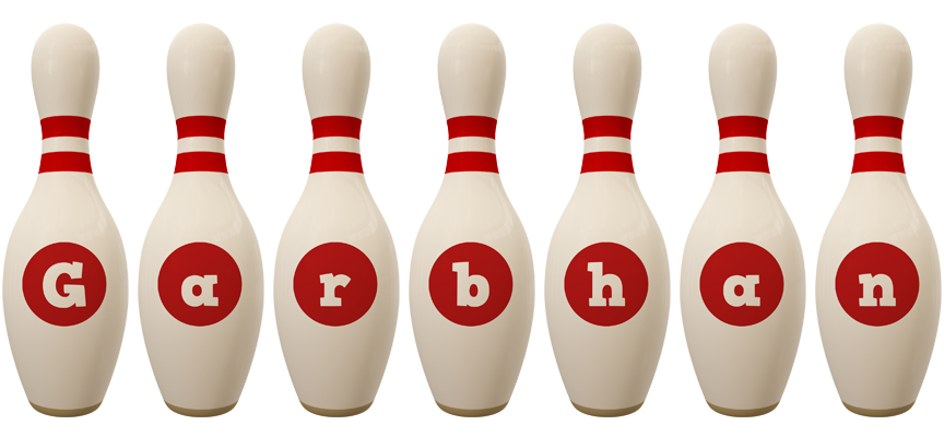 Garbhan bowling-pin logo