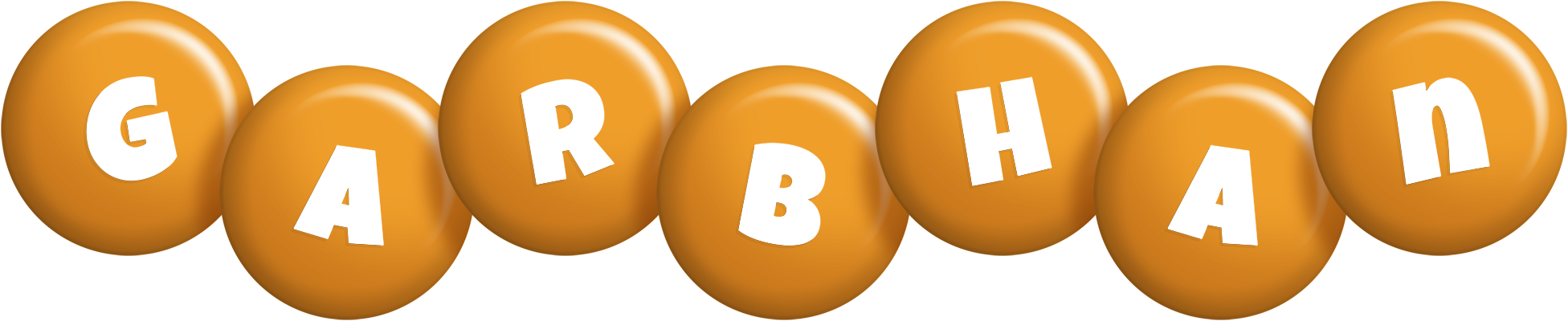 Garbhan candy-orange logo