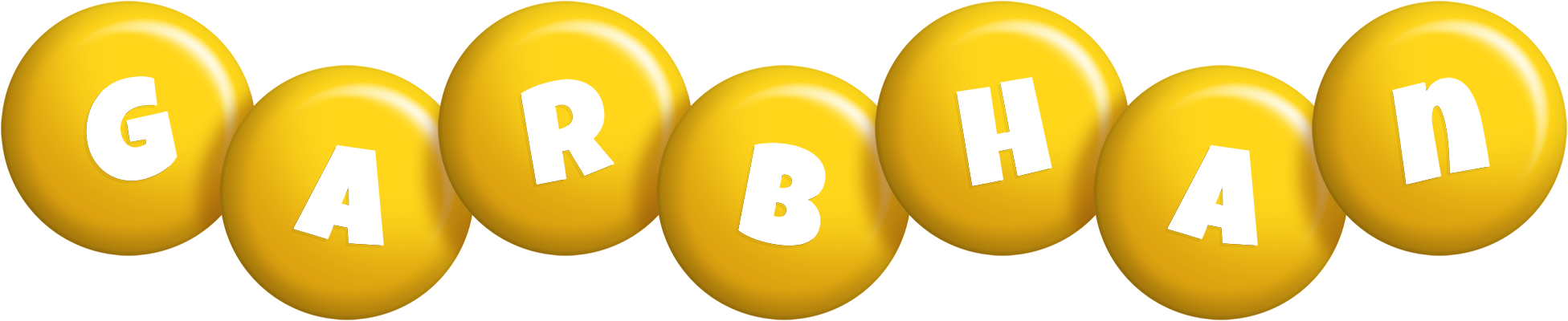Garbhan candy-yellow logo