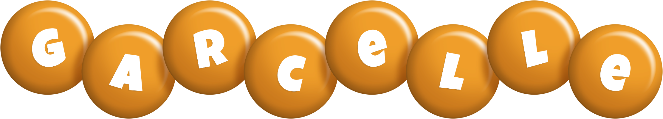 Garcelle candy-orange logo
