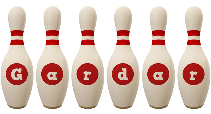 Gardar bowling-pin logo