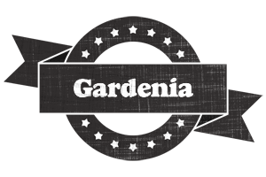 Gardenia grunge logo