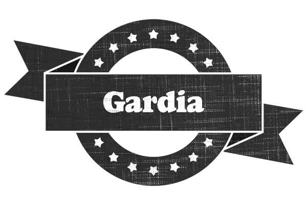 Gardia grunge logo