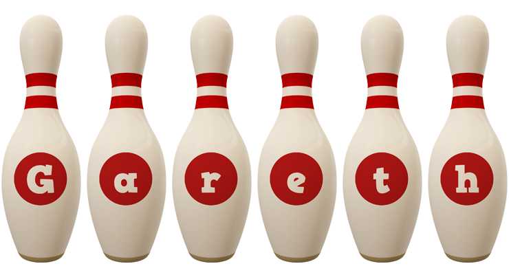 Gareth bowling-pin logo