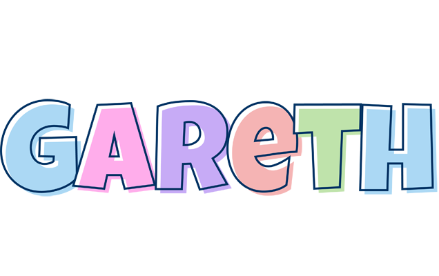 Gareth pastel logo
