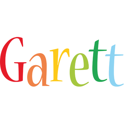 Garett birthday logo