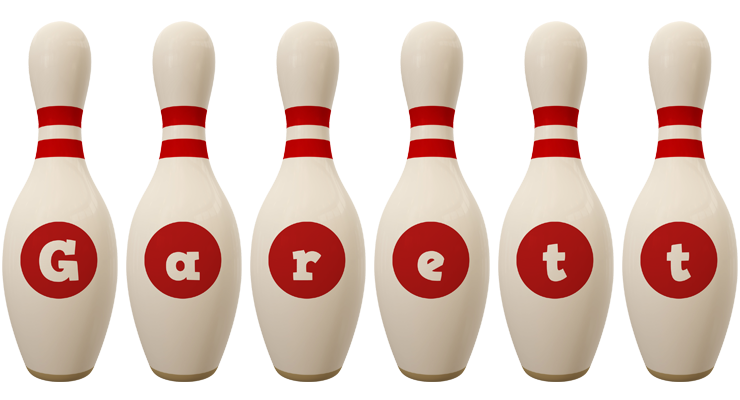 Garett bowling-pin logo