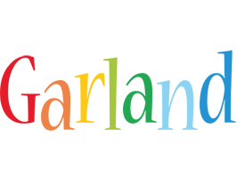 Garland birthday logo