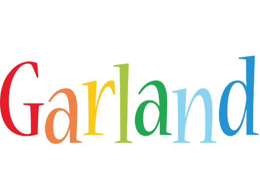 Garland birthday logo