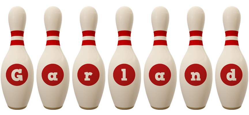 Garland bowling-pin logo