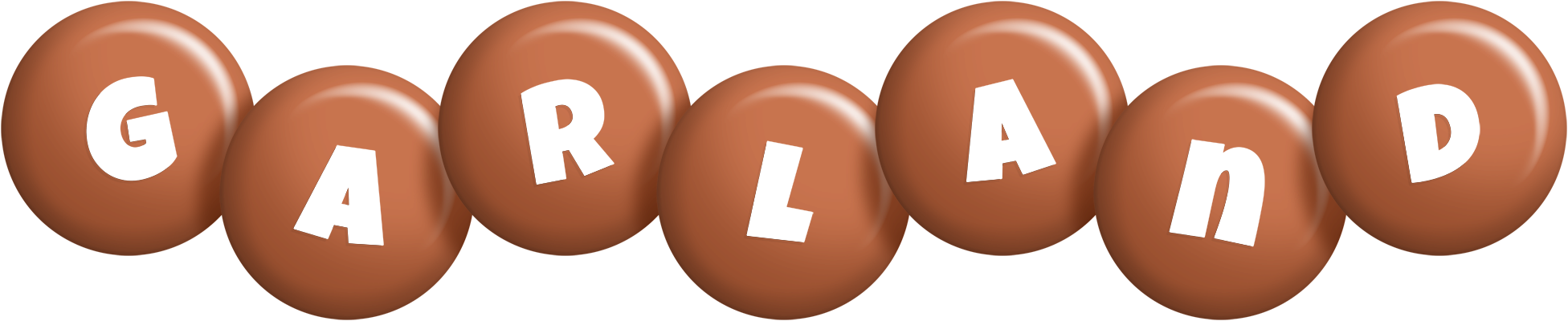 Garland candy-brown logo