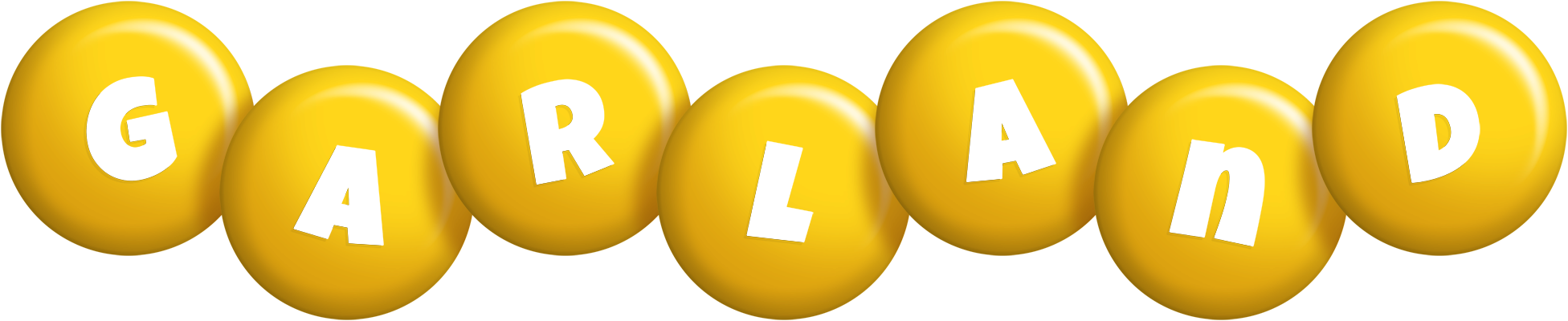 Garland candy-yellow logo
