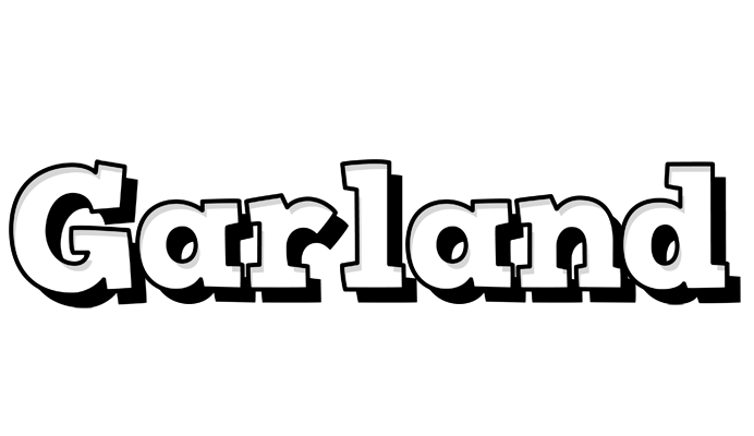 Garland snowing logo
