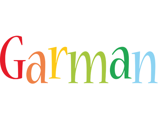 Garman birthday logo