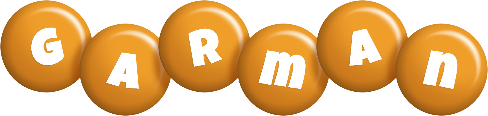 Garman candy-orange logo