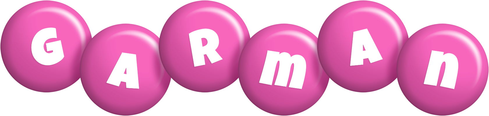 Garman candy-pink logo