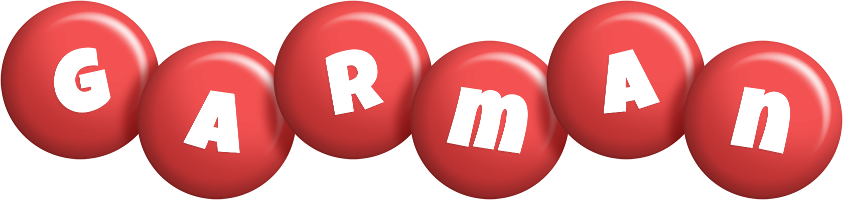 Garman candy-red logo