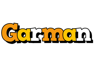 Garman cartoon logo