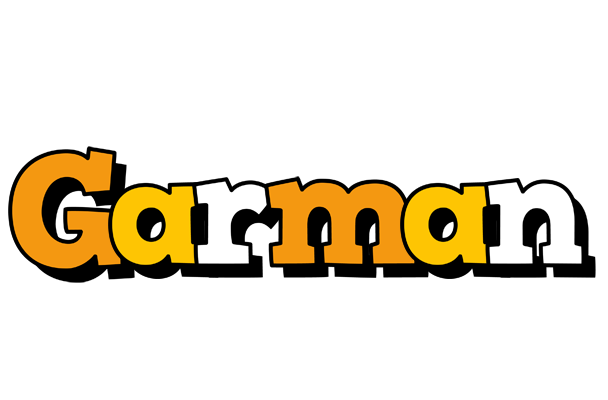 Garman cartoon logo