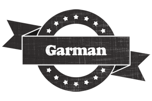 Garman grunge logo