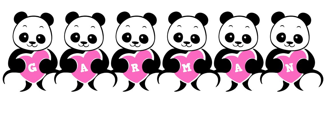 Garman love-panda logo