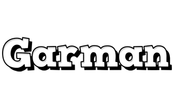 Garman snowing logo